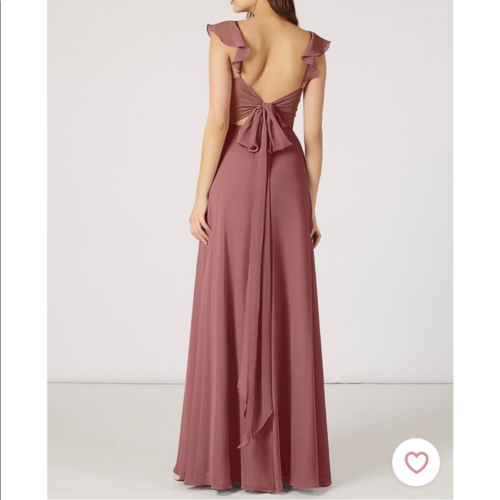 Azazie Everett dress in desert rose size A2
